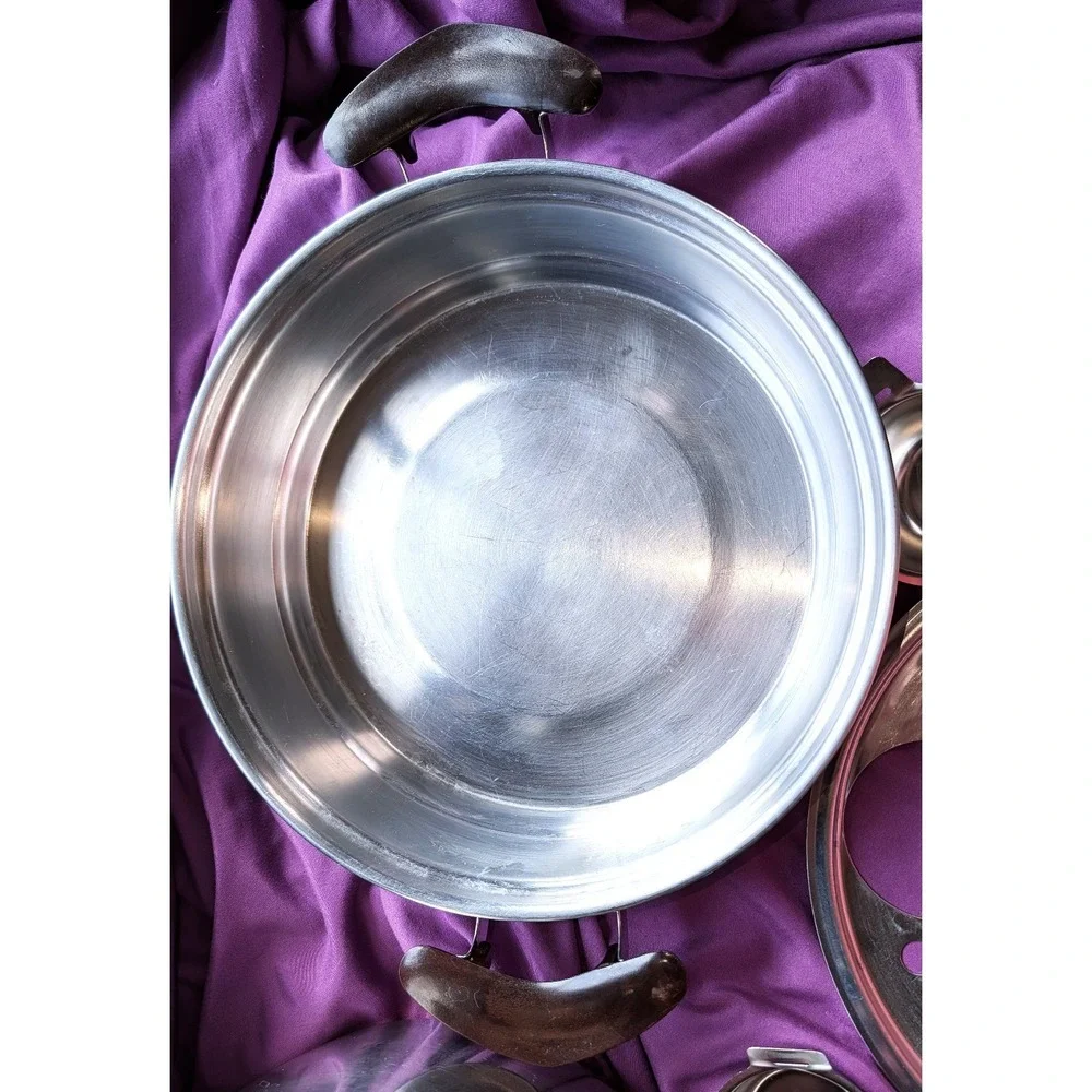VTG Presto Pride Set Poacher 3.5QT & 6 QT + Lid Copper Bottom Stainless Cookware